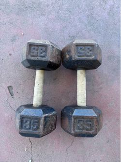 35lb dumbbells, need gone obo