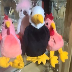 Rare Beanie Babies Animal Bird Lot
