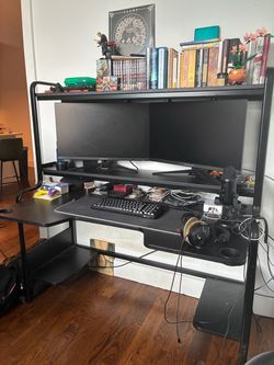 IKEA Black Desk & Gaming Chair