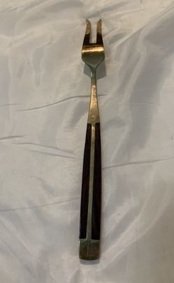 VINTAGE MID CENTURY MODERN MCM DANISH MODERN CARVING MEAT FORK REPLACEMENT 10” 