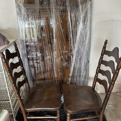 One Day Sale: Wood Dining Table 5 Chairs
