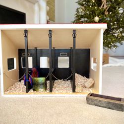 "My First Barn" Premiere Edition, Wooden, Handmade, Finished; Accesories incl.*