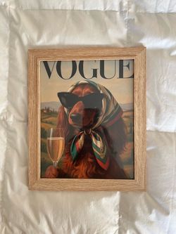 Framed Vogue dog