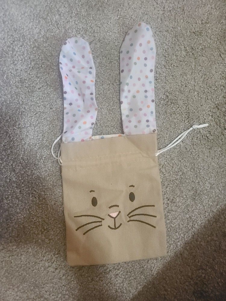 16 Brown Bunny Fabric Treat Bags By Celebrate It