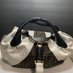 Fendi Authentic Spy Handbag.  Made In Italy. White