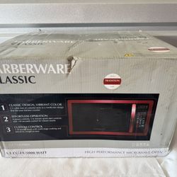 Red Faberware Microwave 1.1CU/1000 Watt