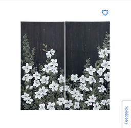 Flower Canvas Wall Decor