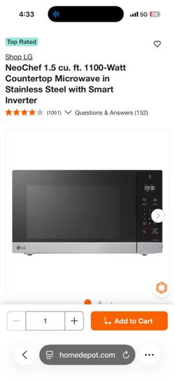 LG Microwave for Sale 1.5 cu ft