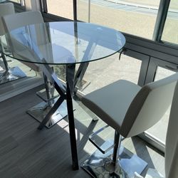 1 Pab Table And 2 Bar Stools Good Condition,great For Entertaining Friends And Family 