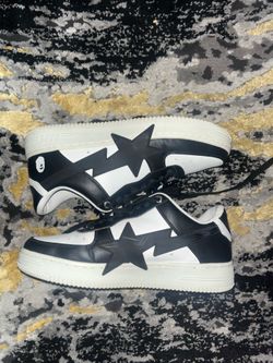 black and white A Bathing ape man size 9 used