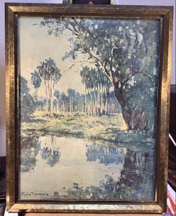 Vintage Felix Ramos  Giclee On Board Artwork Painting