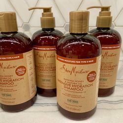 SheaMoisture Intensive Hydration Shampoo and Conditioner Manuka Honey And Mafura Oil, 13 Fl oz New/unopened. 