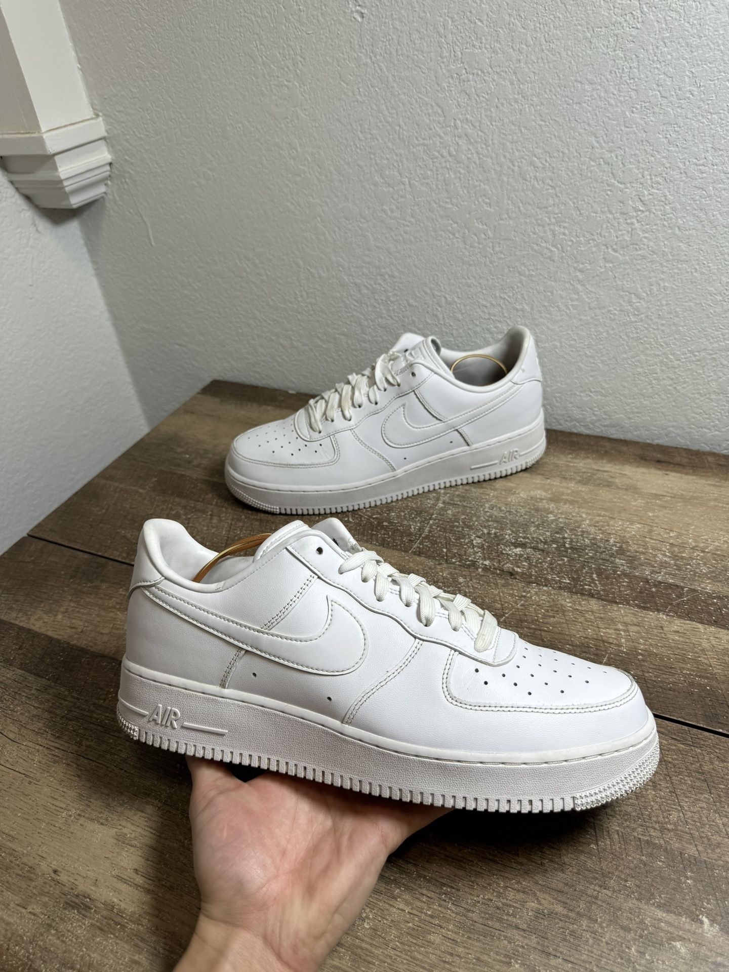 Nike Air Force 1 '07 Fresh White' Men's Size 12 Leather Sneakers DM0211-100