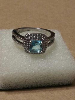 Size 7 Blue Topaz Fashion Ring
