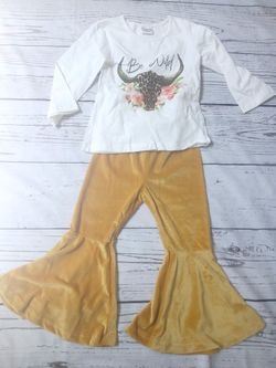 Girls 2 Piece Shirt And Pant Set (S/3T)