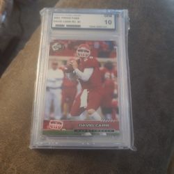 2002 PRESS PASS David Carr Rc GEM 10