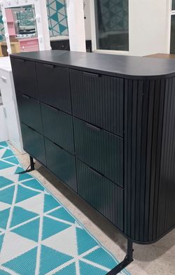 New Fluted 9 Drawer Dresser Nice Modern Contemporary