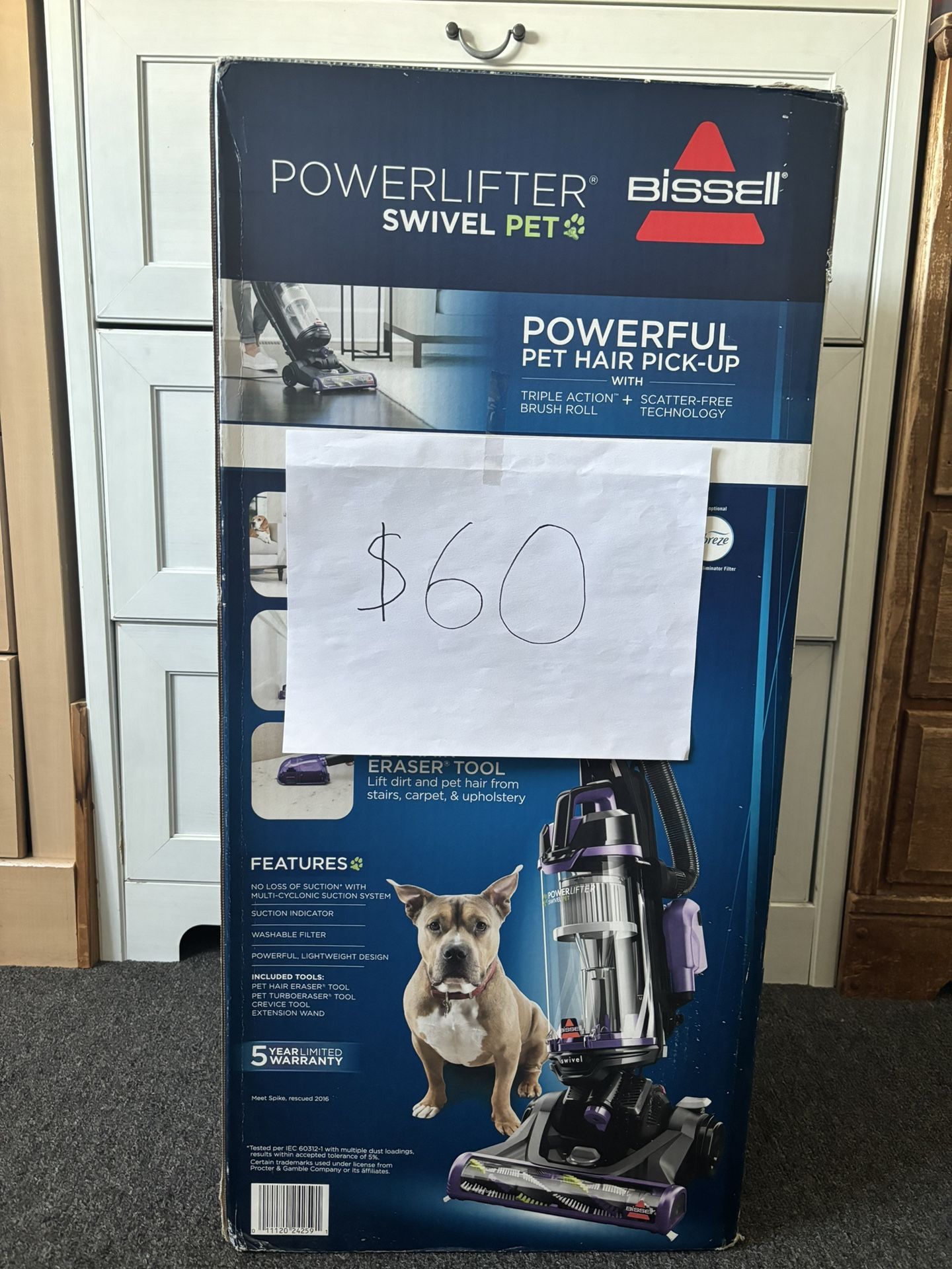 BISSELL Power Lifter Pet with Swivel Bagless Upright Vacuum, 2260