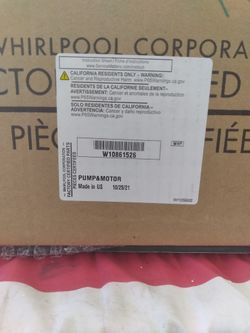 Whirlpool Pump & Motor Dishwasher 