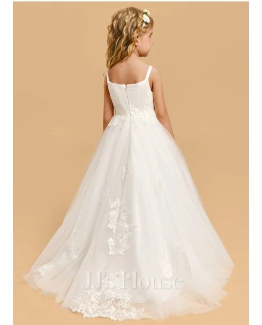 Little Girl Ivory Dress Size 8 9 Wedding