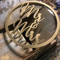 Custom Mr And Mrs Sign