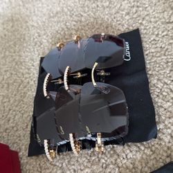 Cartier White Buffs 3 Pairs Sold Separately With Boxing 