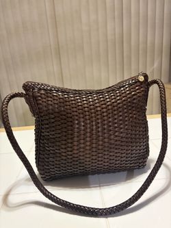 Brazilian Brown Woven Leather  Bag