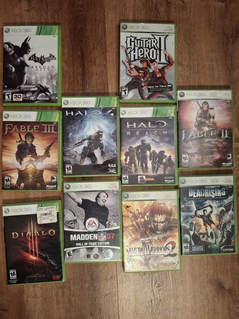 10 XBOX Games For Sale