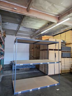 Industrial Racks 96x48 Used 3 Tier Storage Shelving Similar To Uline Shelves Delivery Available