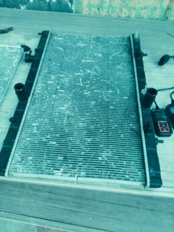 Radiator and condenser Nissan