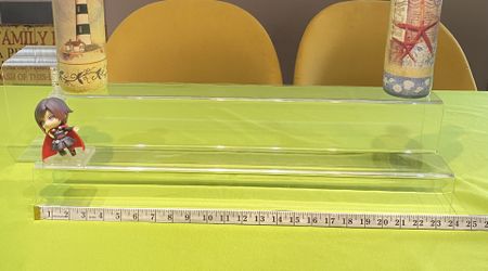 Long Acrylic, Two-Step Display (24” L / 3” W/ 7” H