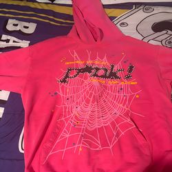 PINK SPIDER HOODIE
