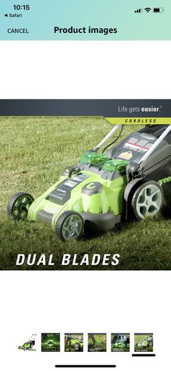 (Brand New)GREENWORKS 40V 20INCH CORDLESS TWIN FORCE LAWN MOWER