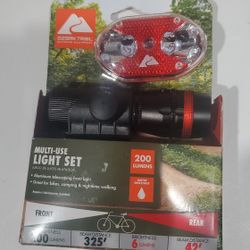 New Aluminum telescope front back 
Bike light