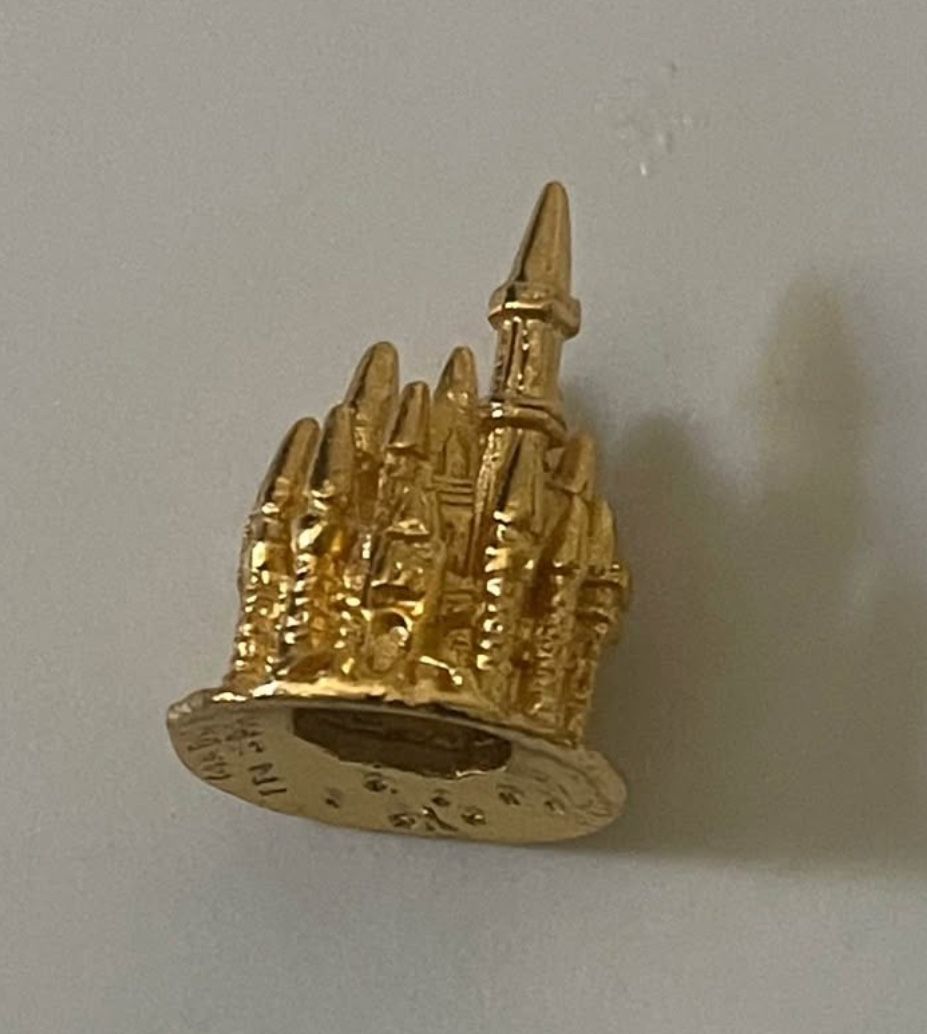 Gold  Disney Castle  Charm