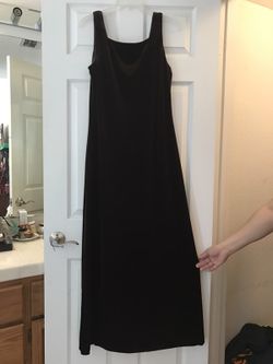 Dark Brown Velvet Dress