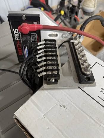 Switch-Pros SP9100 8-switch power management system mounted on Blaze Offroad Toyota Tacoma bracket