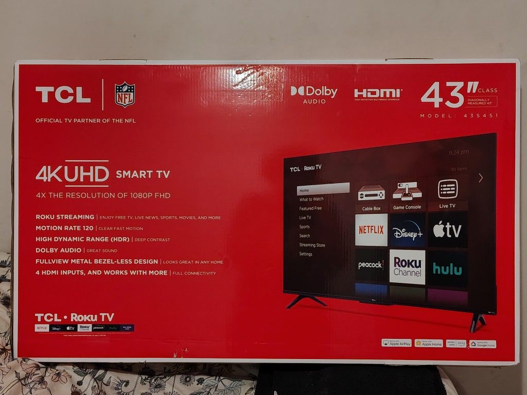 43" TCL Tv
