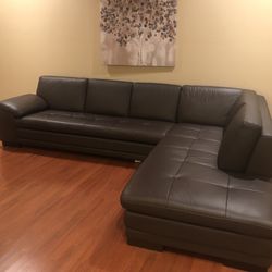 Brand new Italian sectional leather Modern