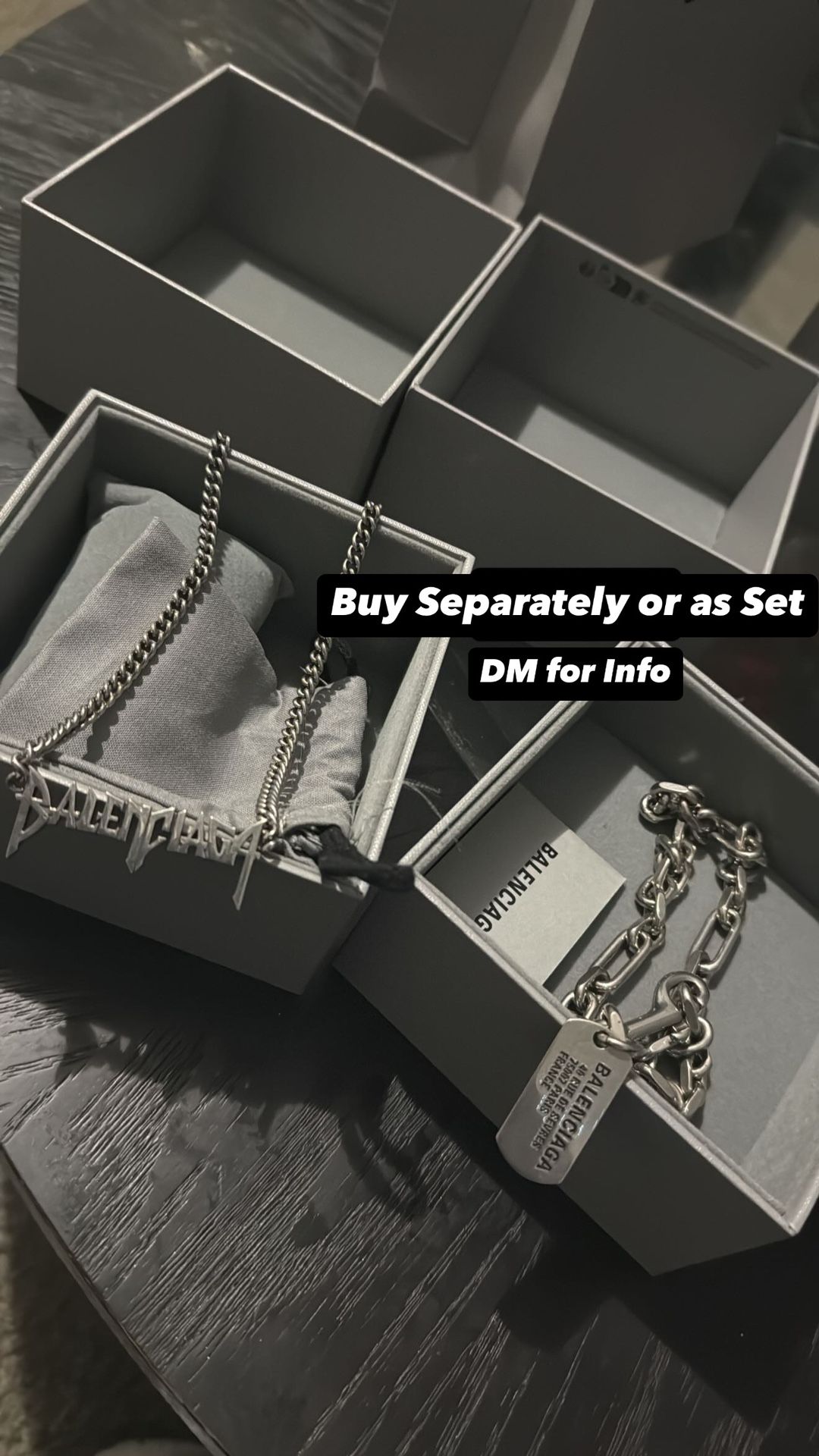 Balenciaga Chain Set (Can Be Sold Separately)