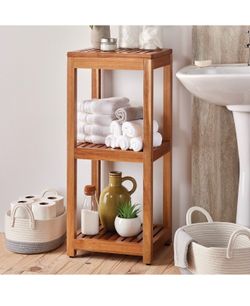 3 TIER ACACIA STORAGE SHELF