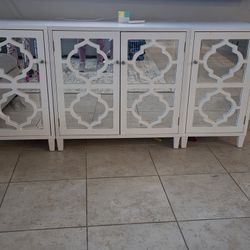 Home Decorators Collection
Reflections White Mirrored Console Table