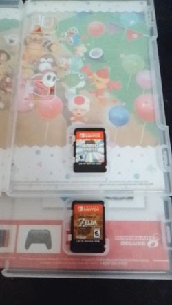 Nintendo switch. Zelda breathe of wild/ Mario Party