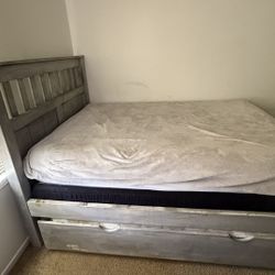 Only Bed Frame Trundle Queen Over a Full 