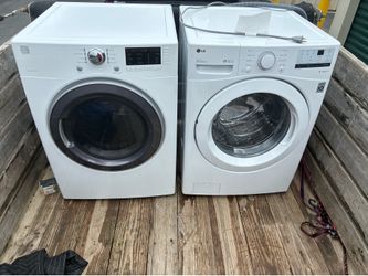 Front load washer and dryer set
