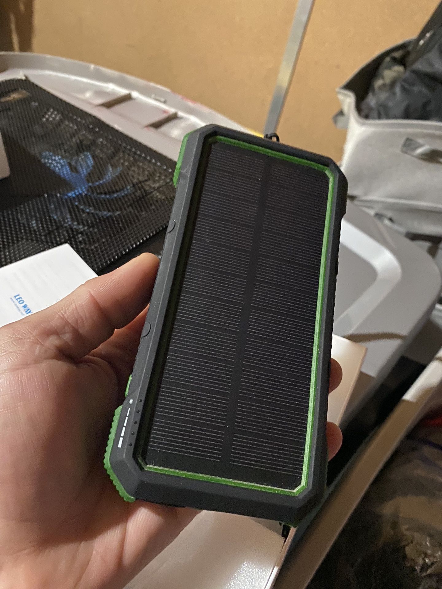 LEO WAY Solar Power Bank,Solar Charger,20000mAh PD Fast Portable Wireless Solar Charger ,  Plus Solar Headphones, Plus Solar Headlamp