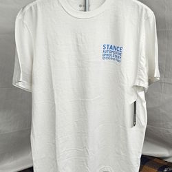 Stance All Gender Quality Threads Crewneck T-Shirt Size Medium High Quality Tee White