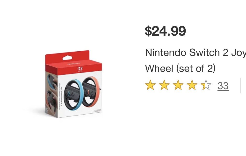 Nintendo Switch 2 Wheels