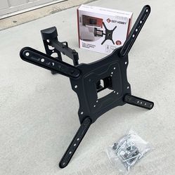 BRAND NEW $19 TV Wall Mount for 17-55 Inches, Full Motion Swivel Tilt VESA 400x400mm, Max Weight 66Lbs 
