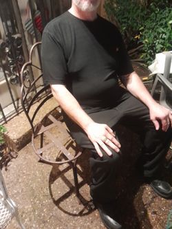 Vintage Wrought iron loveseat for the outside yard